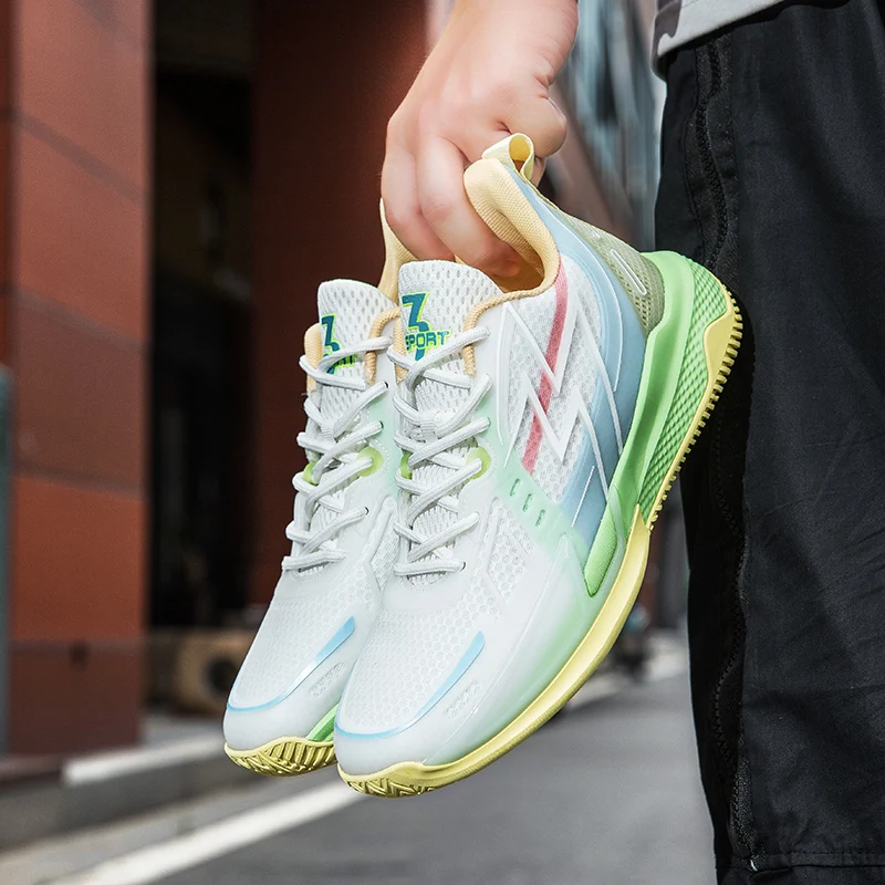 Men's and women's universal luminous new breathable trendy basketball shoes