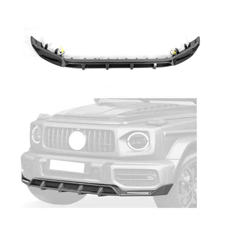 

For Mercedes Benz G-Class W464 AMG G63 car bumper carbon fiber front lip spoiler