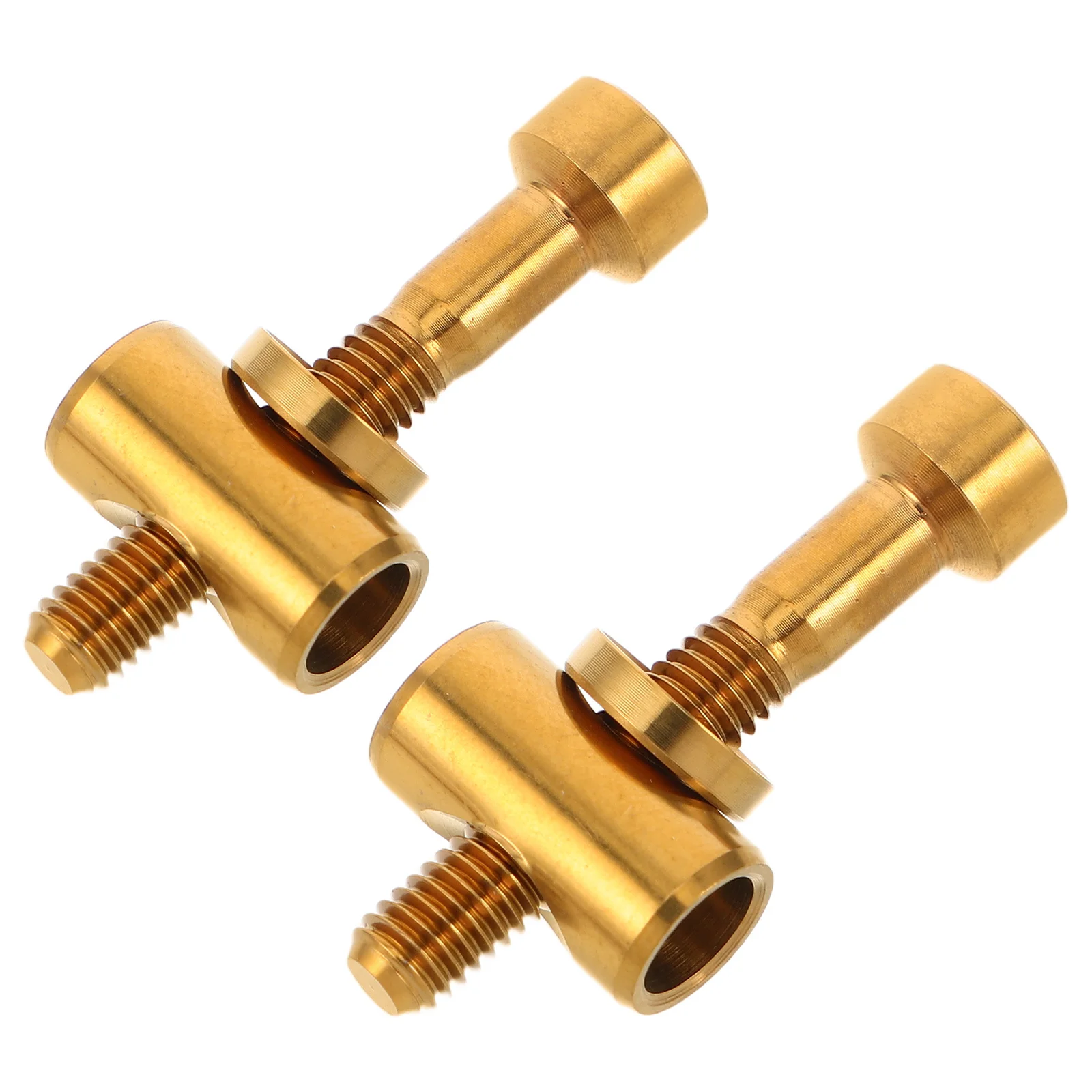 

2Pcs Bike Seatpost Bolts Titanium Alloy M5x30 Anti-Loosening Design Precision Fit Saddle Fixing Screws Seatpost Bolts