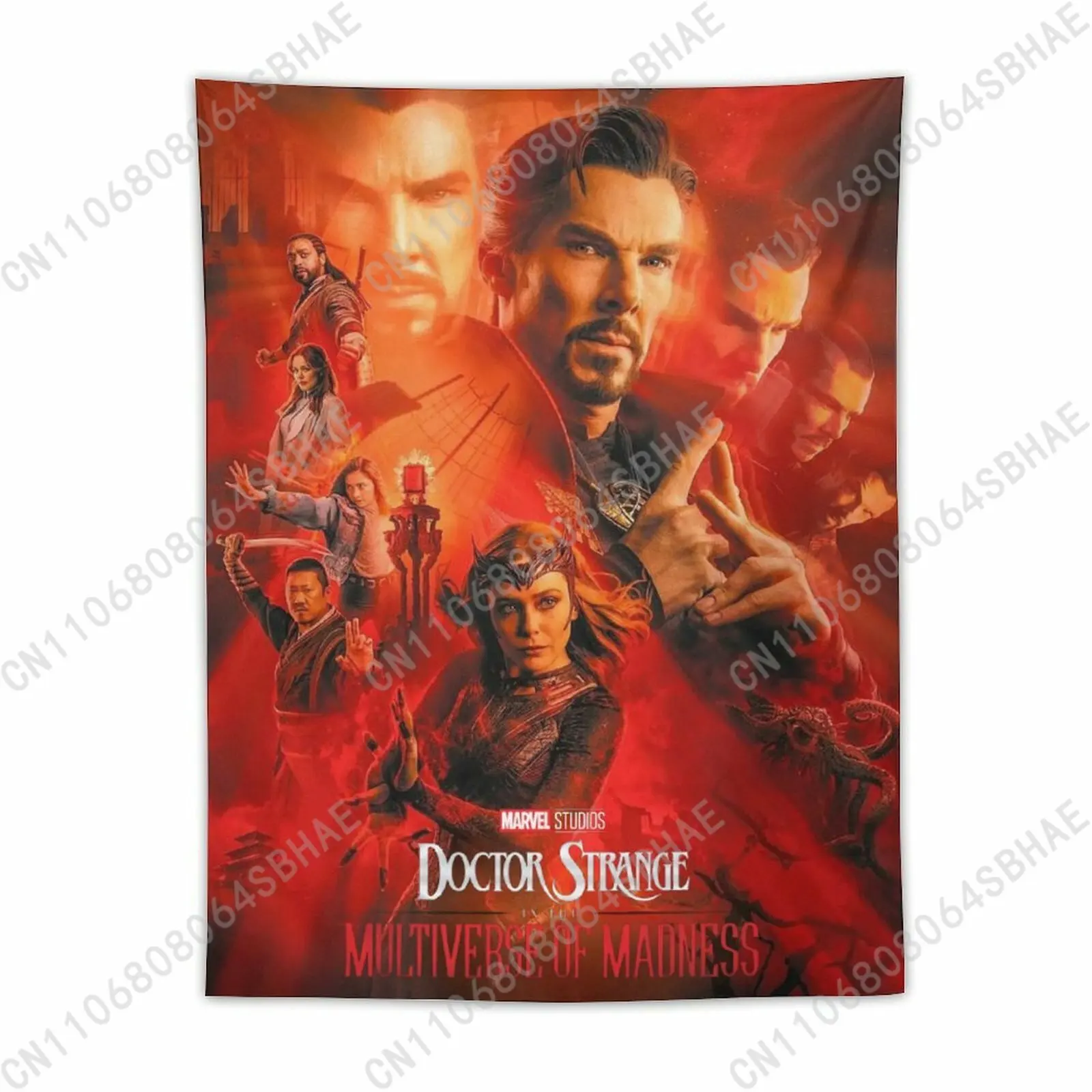 

Marvel Doctor Strange Custom Photo Wall Tapestry Personalized Blanket Wall Hanging Bedroom Living Room Birthday Gift Cosplay