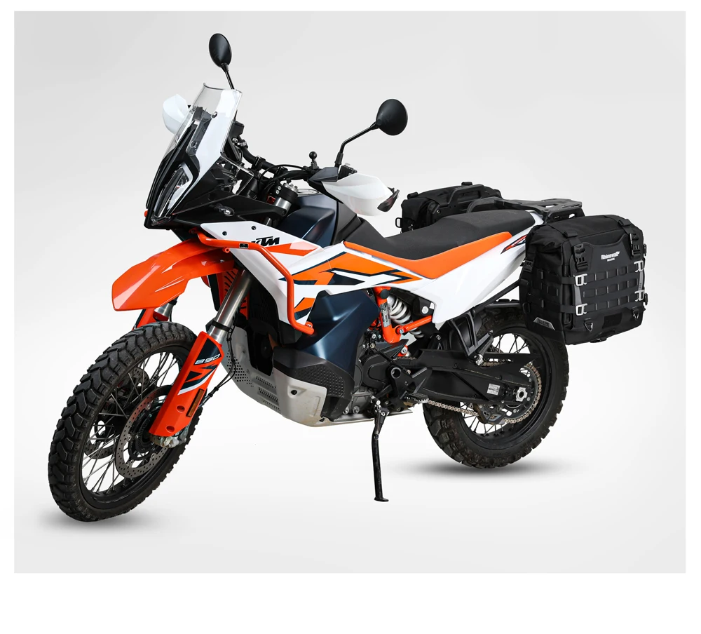 Rhinowalk 35L Wasserdichte Motorrad-Satteltasche mit Schnellverschluss und MOLLE-System-Schlossloch für Abenteuerreisen – Detail 19