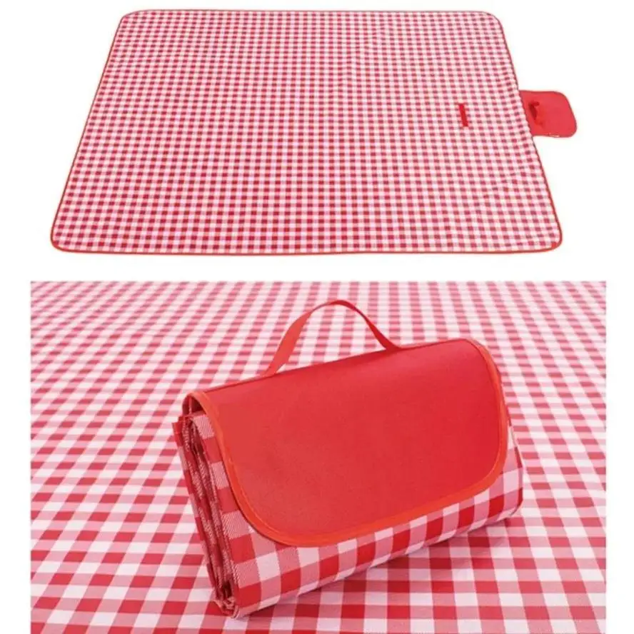 

1 Pcs 200x 200cm Waterproof Folding Outdoor Camping Mat Widened Picnic Mat Lattice Beach Blanket Baby Multiplayer