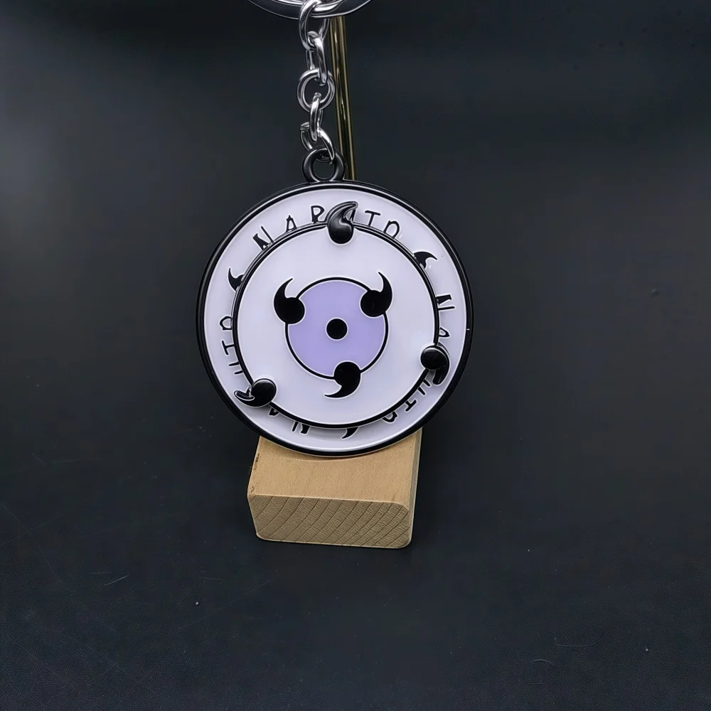 Naruto Spinning Keychain Car Key Holder Anime Pendant Gift Decor Hanging Ornament Accessory for Fans Merchandise best gift boy