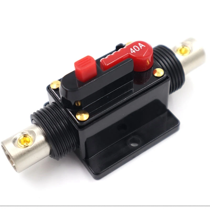 12V 40A Automatic Fuse Circuit Breaker Circuit Breaker Fuse Holder Automatic Switch Inline Car Amplifier For Audio Video