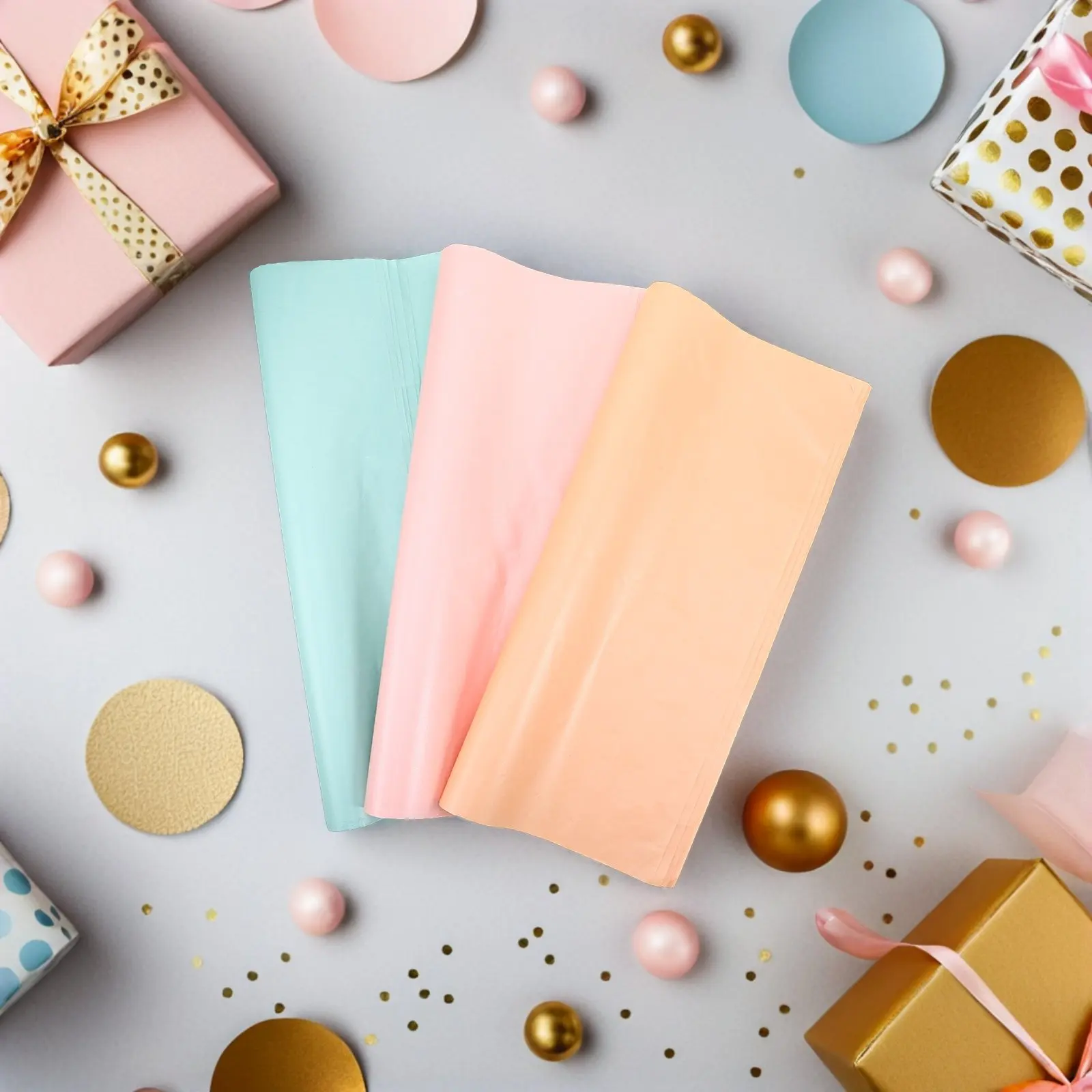 

60Pcs Pearl Snow Pearlescent Tissue Flower Wrapping Paper Waterproof Floral Bouquet Wraps for Florist Packaging Wedding