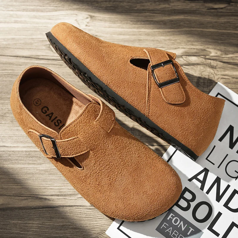 Casual Male Shoes Men Round Toe Flats Shoes Men Luxury Barefoot Harajuku Shoes Ankle Flat Platform Classic Italian Suede Shoes