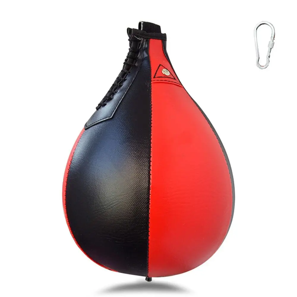 

Leather Boxing Speed Bag Durable Muay Thai Heavy Duty Speed Reflex Bag Boxing MMA Fitness Fighting Hanging Punching Ball