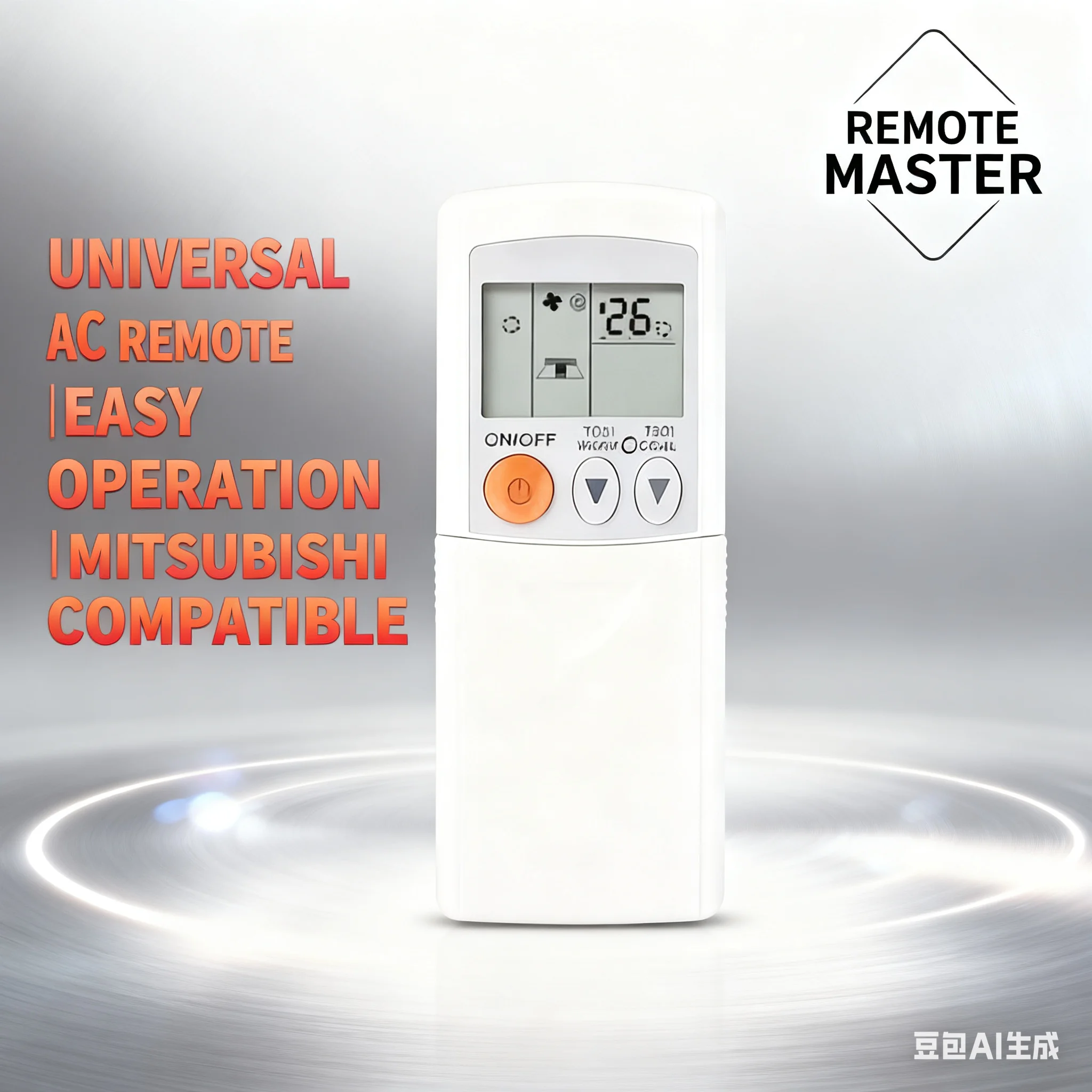 Wearproof AC Remote Replacement For Mitsubishi - Smooth Touch, Compatible with KD06ES/KP07BS Units