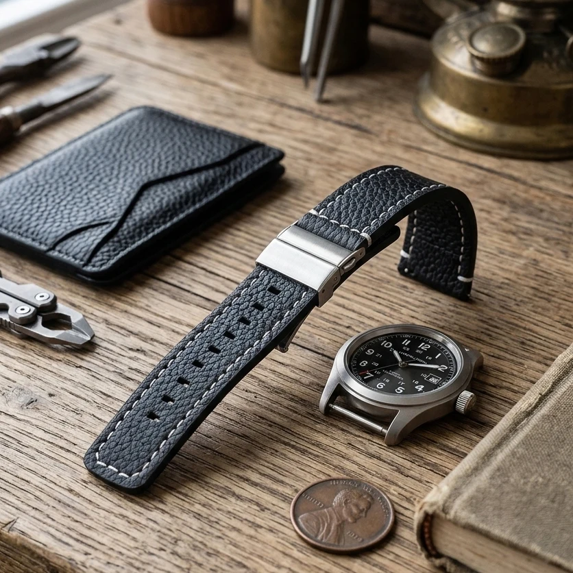 Genuin Leather Watchband For H - Suede Strap Watch recension och pris