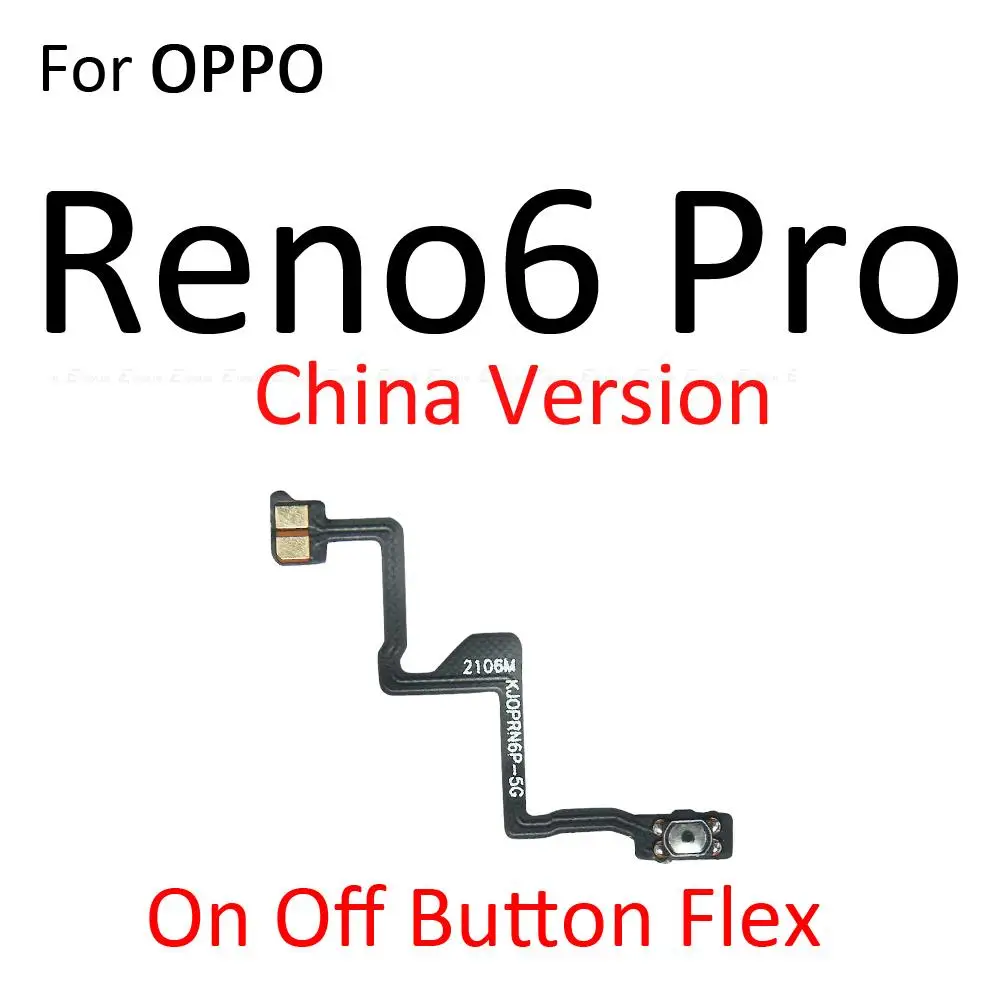 Power ON OFF Mute Switch Control Key Volume Button Flex Cable For OPPO Reno4 SE Z Reno5 4G Reno6 Pro 5G Replacement Parts