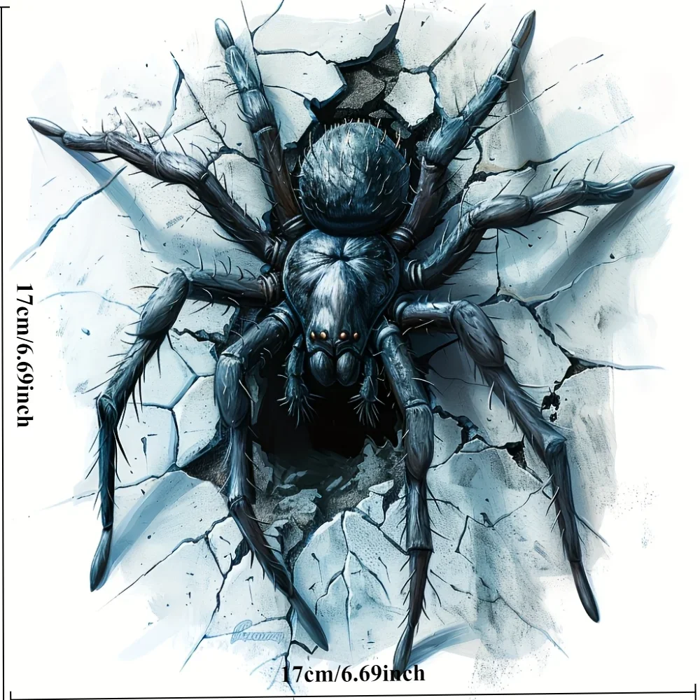 멋진 공포 거미 스티커, 자동차, 트럭, 오토바이, 헬멧, 노트북에 적합 - 내구성이 뛰어난 비닐, 오토바이 스티커