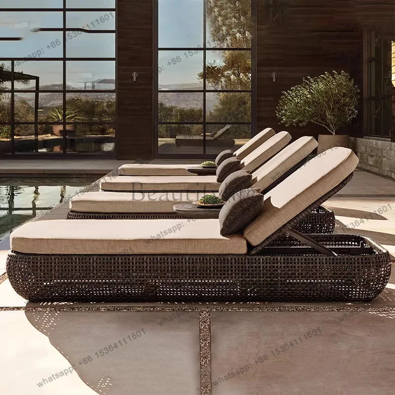 LJY Nordic Upholstery Garden Furniture Sets Beach Outdoor G…