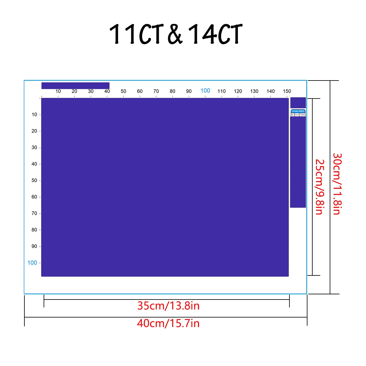1set 30x40cm[11.8x15.7inches]/40x50cm[15.7x19.7inches]Aurora cross stitch kit, including drawings,needles,fabric,instructions