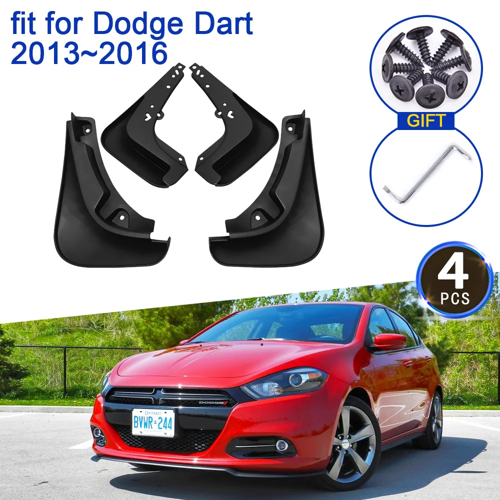 

for Dodge Dart Sedan Fiat Viaggio 2013 2014 2015 2016 PF Accessories Mudguards Mud Flaps Anti-splash Front Wheels Fender Mudflap