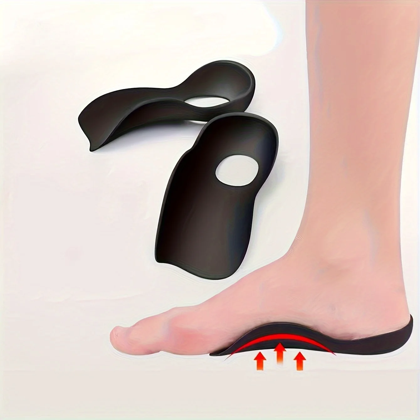 Orthotic Insoles for Plantar Fasciitis Pain Relief Therapy Flat Feet Arch Support Insoles for Shoes Women Men XO-Legs Corrector