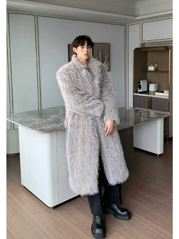 Winter High Quality Warm Thick Anti-freeze Long Faux Fur Jacket