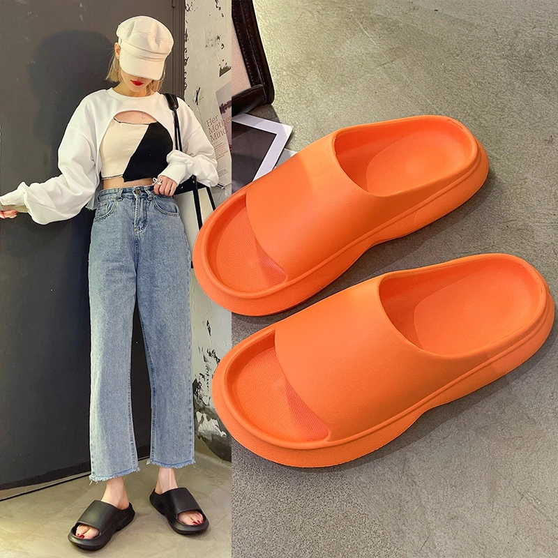 

Sandals and Slippers Women's 2022 Summer New Trend Fashion Simple Women's Slippers Non-slip Soft Bottom Simple Women's Shoes