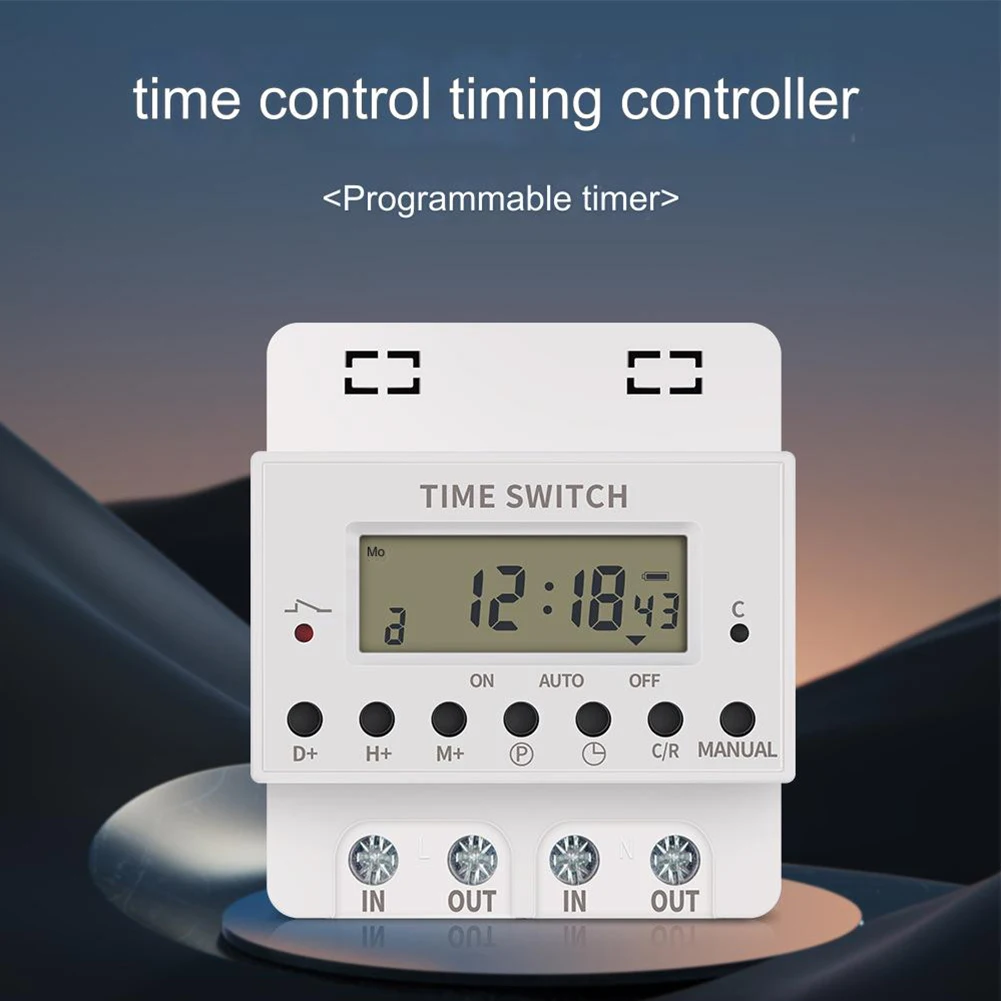 Control Programmable Timer Switch 220V Digital Timer Electronic Hour Weekly Circuit Breakers Fuses Accessories