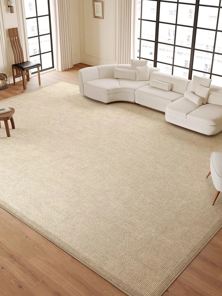 

Minimalist Solid Color Plaid Carpet Comfortable Easy To Care Bedroom Thicken Rugs Artistic Luxury Large Area Living Room Carpets