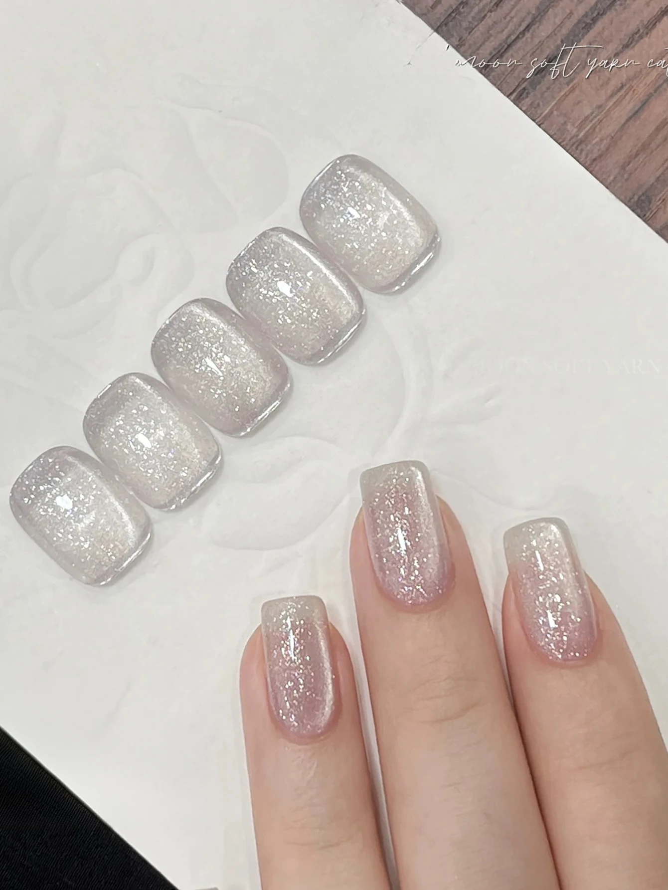 1 Uds WS Dreamy Star Moon Cat Eye Gel esmalte de uñas 2025 nuevo romántico brillante Rosa blanco ojo de gato suministros para decoración de uñas