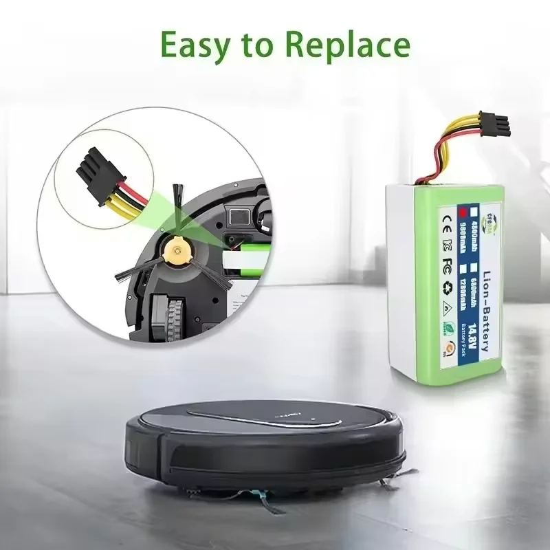 NEW 2800-12800mAh 14.4V Lithium-ion Battery For Cecotec Conga 1290 1390 1490 1590 Robot Vacuum Cleaner Battery Gutrend Echo 520