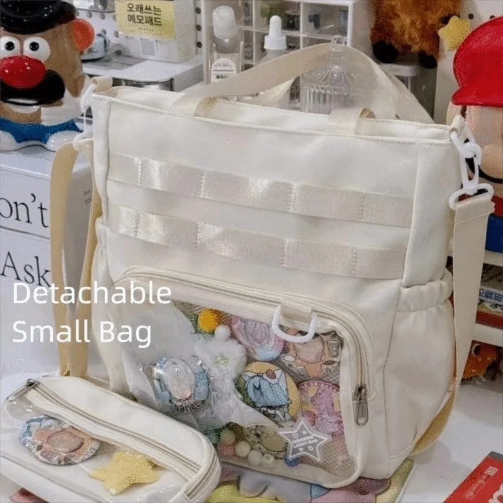 Niedliche transparente Ita-Tasche aus Nylon, Anime-Schultertasche, große Kapazität, tragbare Umhängetasche, Damenhandtasche – Detail 2