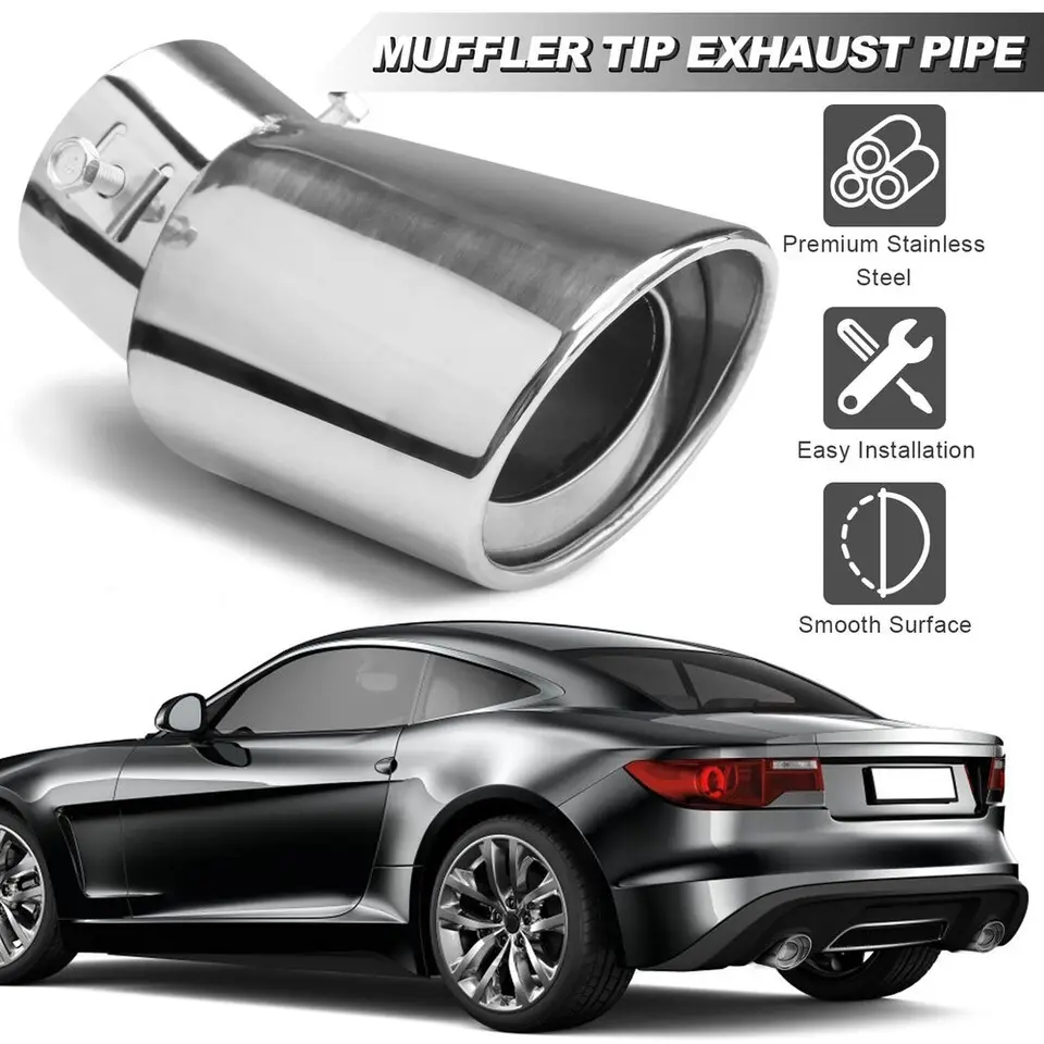Stainless Steel Rear Exhaust Pipe Tail Muffler Tip For Honda Pilot CR-V HR-V – Black Matte – KEEPDSGN