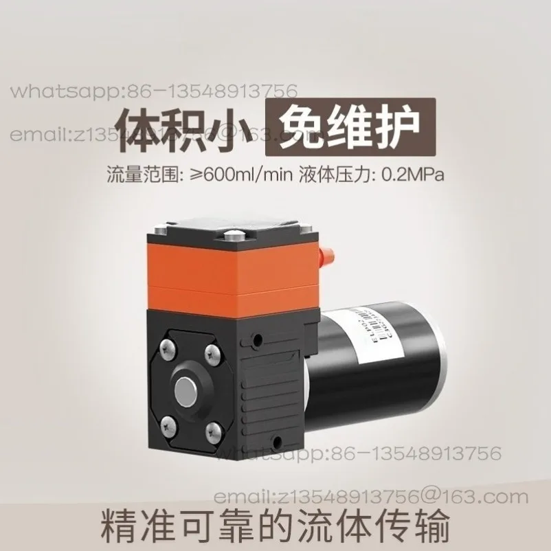 Miniature diaphragm pump Small high pressure electric small water pump Large flow suction pump 12v