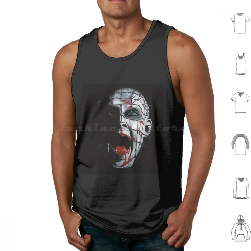Pain Into Pleasure Tank Tops Vest Sleeveless Hellraiser Blood Cenobite Clive Barker Halloween Hell Hellraiser Art Horror