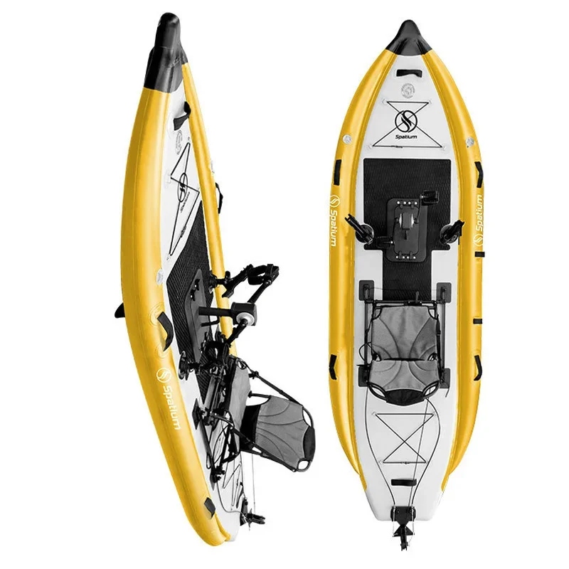 Spatium 2024 New Arrival Customized Drive System Fishing Inflatable Pedal Kayak For Water Sport