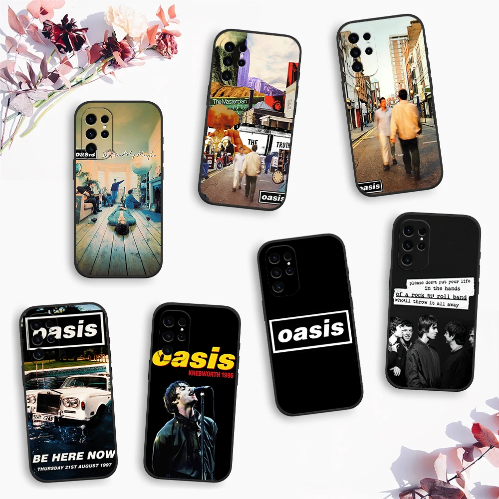 Band O-Oasis Definitely Maybe 1996 Phone Case For Samsung Galaxy A54 A71 A72 A73 S22 S23 Ultra Black Soft Silicone Cover