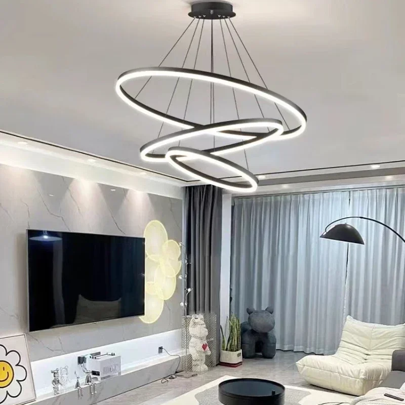 Lámpara de techo LED moderna, candelabro de diseño creativo, sala de estar, comedor, dormitorio, decoración del hogar, accesorios de iluminación interior