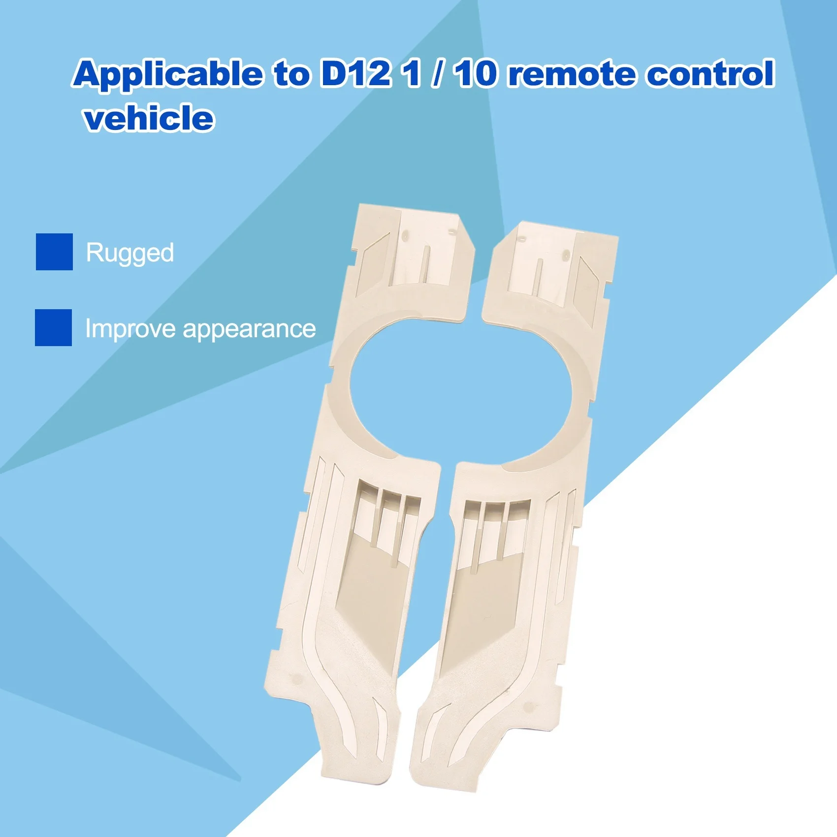Práctico para WPL D12 1/10 RC, piezas de mejora de coche, armadura corporal de coche teledirigido, Kits rodeados, accesorios de cubierta decorativa