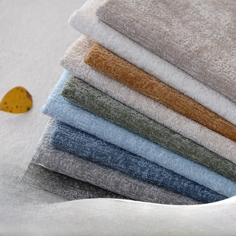 

Современная утолщенная ткань из шенилла однотонного цвета для чехлов на диваны, подушек для окон, DIY декора дома, материал для подушек, мебельная ткань