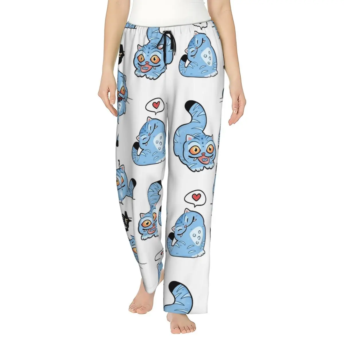 

Derpy Tigers Kpop Demon Hunters Pajamas For Lady Casual Bedroom Pajama Pants Spring Soft Sleeping Pants Oversized Home Trousers