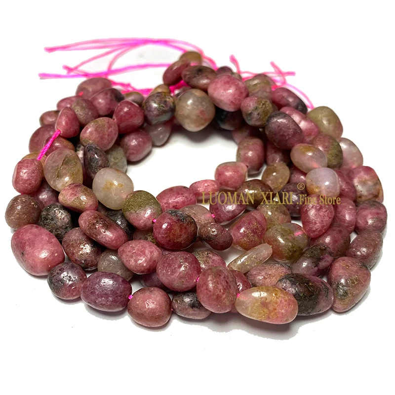 Fine 100% Natural Stone Red Rhodochrosite Irregular Gravel Gemstone Spacer Beads For Jewelry Making DIY Bracelet Necklace