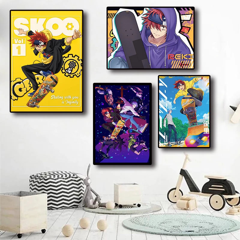 Japan Anime figure Classic sk8 the infinity Decorative Painting Picture Wall Art For Kids Room Home Decoration Canvas Posters