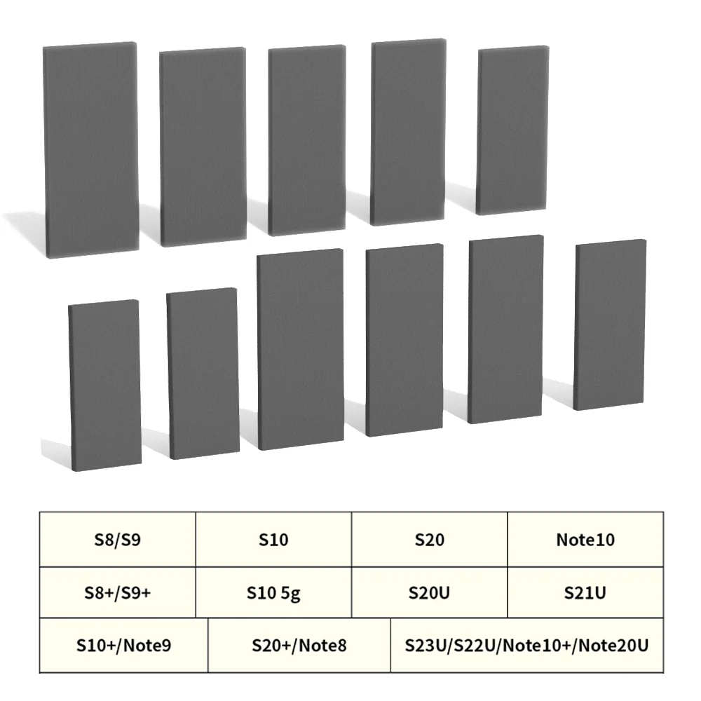 NASAN 11PCS LCD Glass OCA Laminating Pad For Samsung S8 S10 S20 S22U Note 23 Ultra LCD Curved Screen Refurbished Lamination Mat