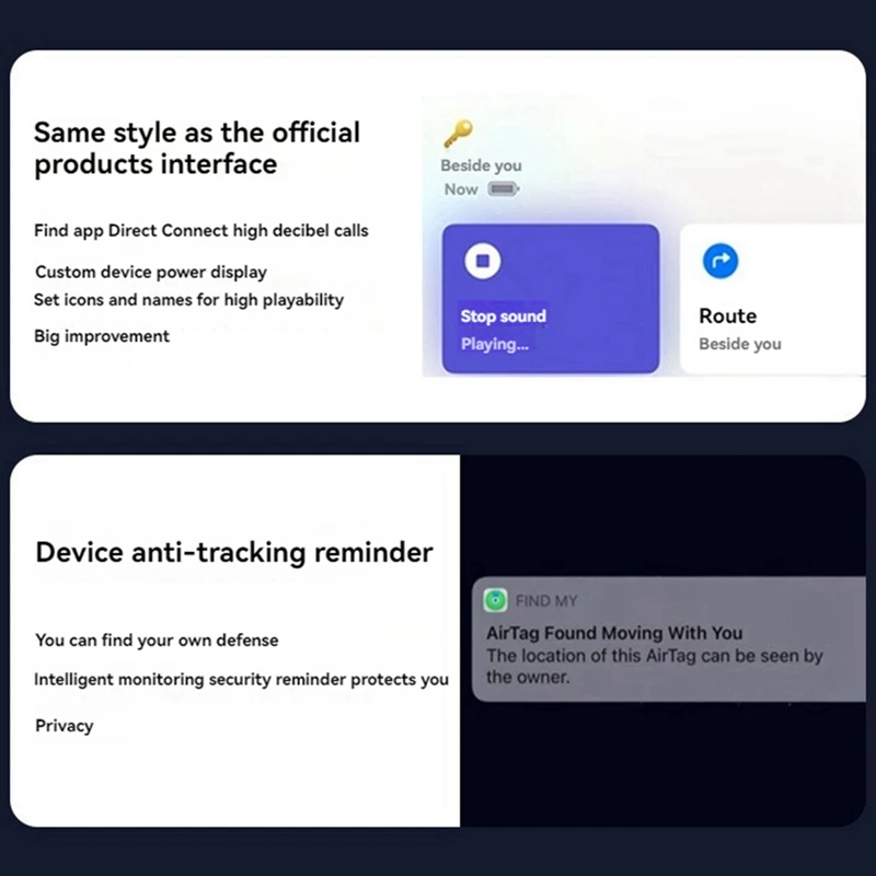 4PCS Bluetooth GPS Tracker Finder With Apple Find My Global Network For Keys Bags Wallets Suitcase For IOS B