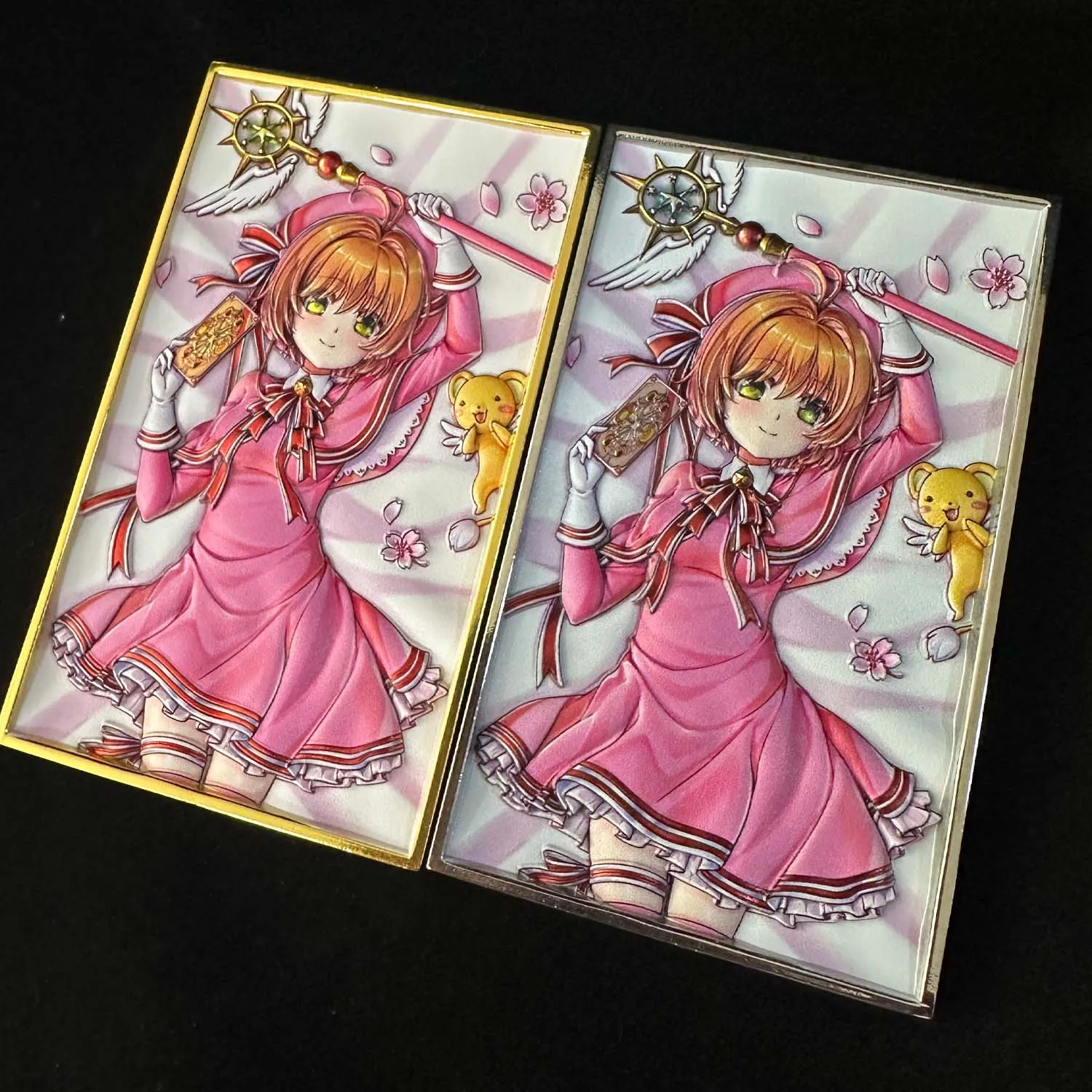 

6X10 см Diy Card Captor Kinomoto Sakura красочные трехмерные металлические карты коллекция аниме карты подарочные игрушки