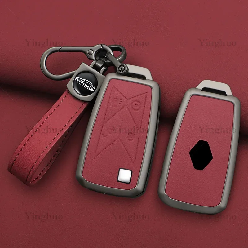 Zinc Alloy Car Remote Key Case Cover 4 Button For Renault Pickup Truck Lorry Gama Seris T C K Ignition Euro Keychain Accessories