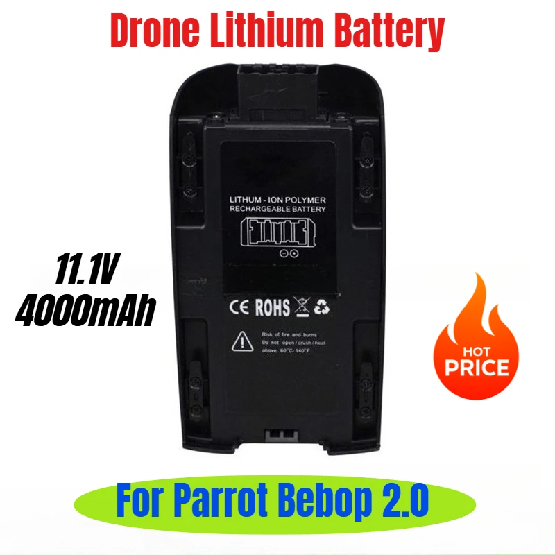 

11.1V 4000mAh for Parrot Bebop 2.0 High-capacity 20C Drone Lithium Battery