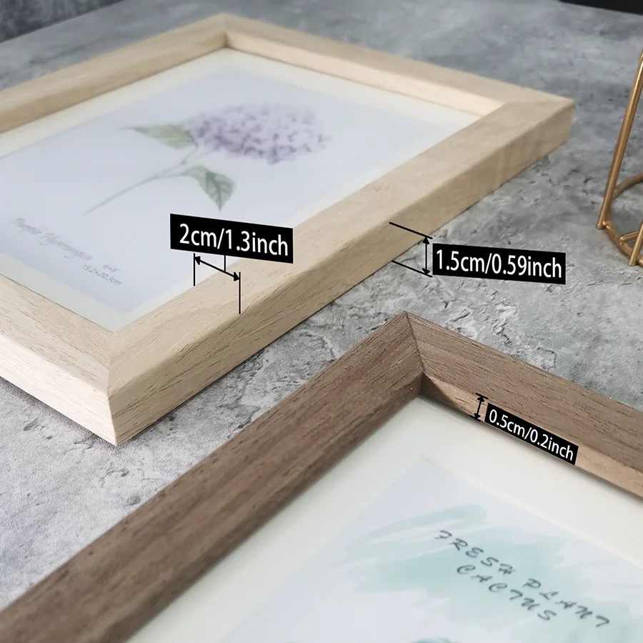 1Pc Natural Wood Photo Frames For Picture Wall 10X15 15X20 20X25 A4 Pictures Frame Stand For Photo Decor Commemorative Gift