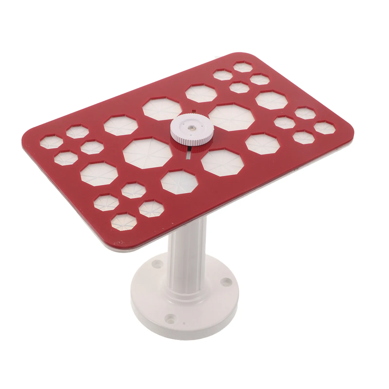 Makeup Brush Drying Stand Organizer 26 Slots Octagonal Stable ABS Holder for Brush Storage and Drying