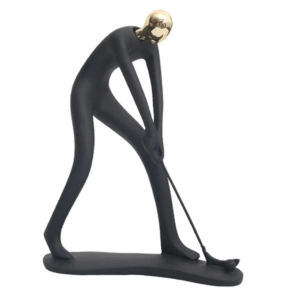 Resin Sports Figure Sports Man Sculpture Bookshelf Statue Modern Ornaments