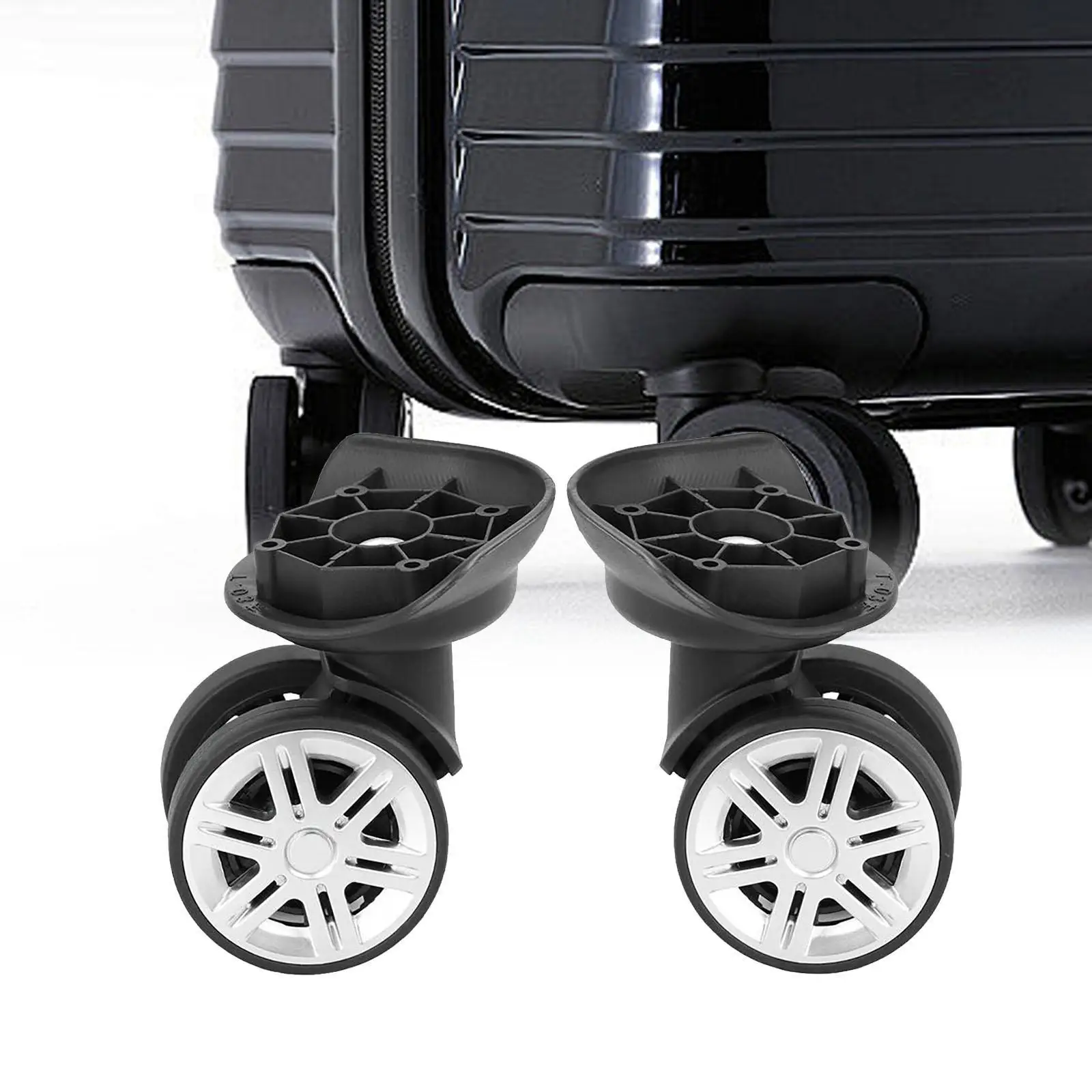 2 szt. Kółka do walizki, wytrzymałe kółka zamienne do walizek na kółkach