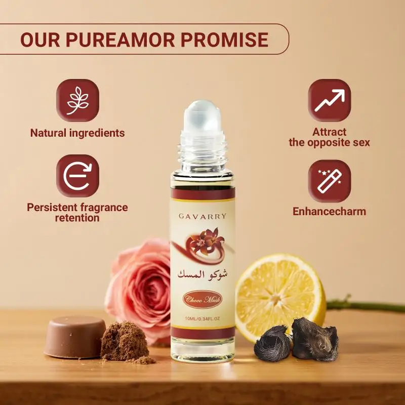 

З. Ароматическое масло-роллер с шоколадом, мускусом и ванилью, без спирта, не вызывает раздражения, стойкий аромат.