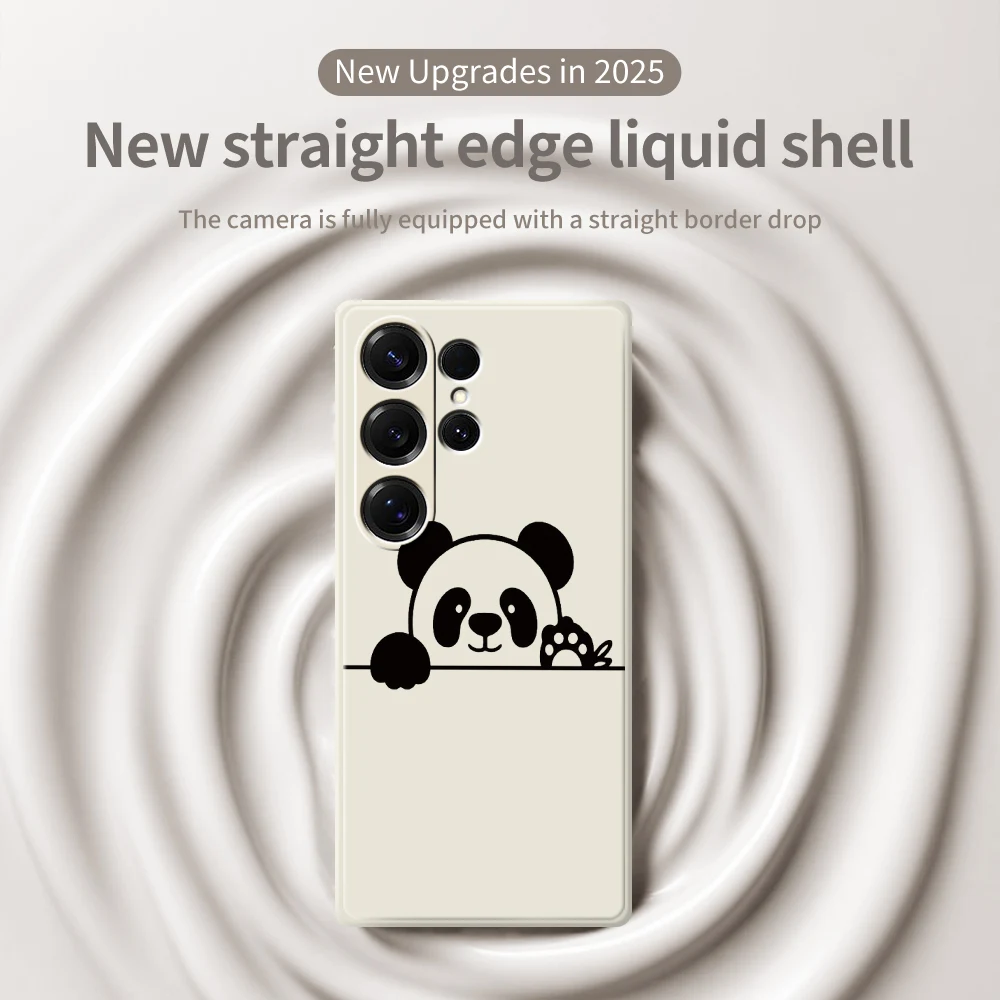 Custodia per telefono modello Panda per Samsung Galaxy S21 S22 S23 S24 S25 Ultra Plus 5G S20 FE S10 Plus S21 FE S23FE S24FE Cover in silicone