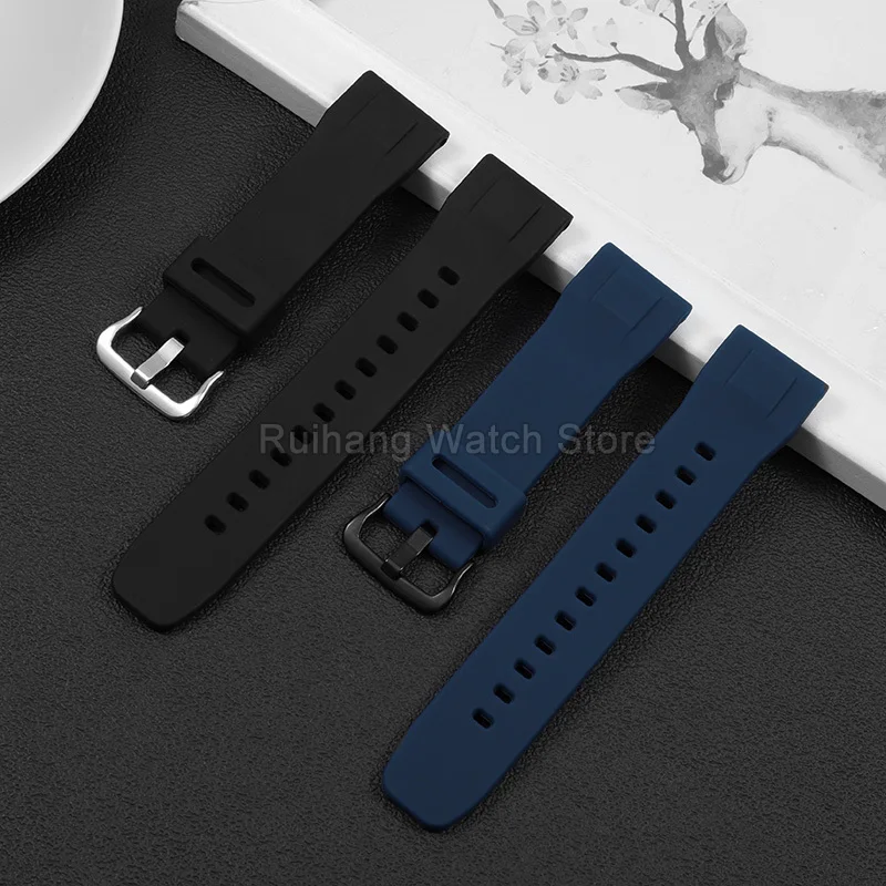 أسود أخضر كاكي 24 مللي متر حزام ساعة من النايلون الممتص للرطوبة لـ Casio PROTREK PRG-600YB PRW-6600 5497 5571 GA-2300 واجهة خاصة #5