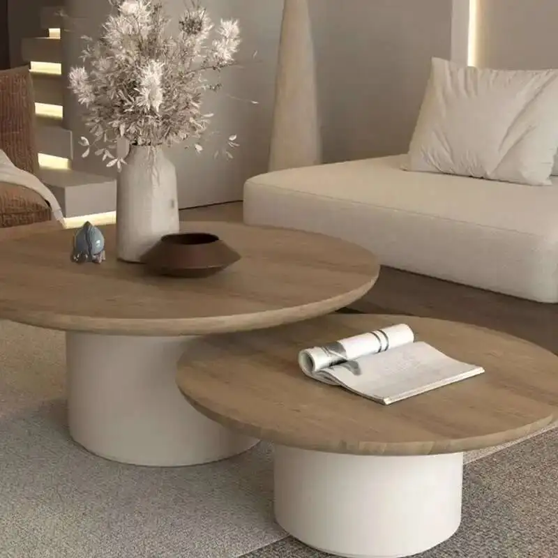 

Round Unique Japanese Premium Coffee Tables Luxury Glam Coffee Table Nordic Table Vintage Creative Mesas Bajas Hotel Furniture
